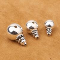 3 Holes Guru Beads, 925 Sterling Silver, vintage & DIY & different size for choice, Sold By PC