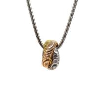 Edelstahl Schmuck Halskette, 304 Edelstahl, 18K vergoldet, Modeschmuck & unisex, keine, Länge:ca. 64 cm, verkauft von PC