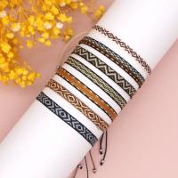 Chain Woven Bracelets Nylon with Knot Cord Adjustable & fashion jewelry & folk style & for woman Length Approx 28 cm Sold By PC