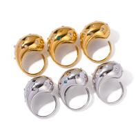 Το δάχτυλο δαχτυλίδι με στρας από ανοξείδωτο χάλυβα, 304 από ανοξείδωτο χάλυβα, κοσμήματα μόδας & για τη γυναίκα, περισσότερα χρώματα για την επιλογή, Sold Με PC