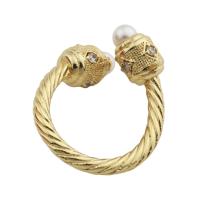 Cubic Zirconia Micro Pave Brass Ring, with Shell Pearl, gold color plated, fashion jewelry & Unisex & micro pave cubic zirconia, golden, nickel, lead & cadmium free, inner diameter 19mm, Sold By PC
