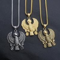 Stainless Steel Jewelry Necklace 304 Stainless Steel Eagle Vacuum Ion Plating fashion jewelry & for man Sold By PC