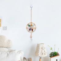 Hängende Ornamente, Eisen, mit Natürlicher Kies & Kristall, handgemacht, für Zuhause und Büro, farbenfroh, 290mm, verkauft von PC