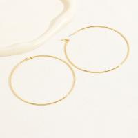 Zinc Alloy Drop Earrings Round plated for woman 120mm Sold By Pair