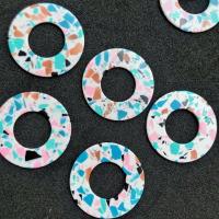 Turquoise Beads, Round, DIY, multi-colored, 33x1.50mm, Inner Diameter:Approx 16mm, Approx 100PCs/Bag, Sold By Bag