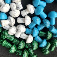 Turquoise Pendant mushroom DIY 20mm Sold By Bag