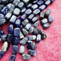 Natural Sodalite Beads, Rectangle, DIY, blue, 9x13mm, Approx 30PCs/Strand, Sold By Strand