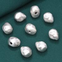 Spacer Beads Jóias, 925 prata esterlina, DIY, cor original, 12x9mm, vendido por PC