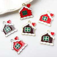 Tibetan Style Christmas Pendants, plated, DIY & enamel, more colors for choice, 20PCs/Lot, Sold By Lot