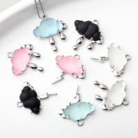 Resin Zinc Alloy Pendants with Resin Cloud plated DIY Sold By Lot