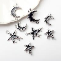 Tibetan Style Enamel Pendants, plated, DIY & different styles for choice, silver color, 20PCs/Lot, Sold By Lot