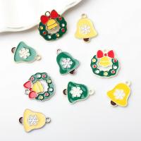 Tibetan Style Christmas Pendants, plated, DIY & different styles for choice & enamel, more colors for choice, 20PCs/Lot, Sold By Lot