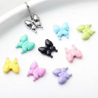 Tibetan Style Animal Beads, Butterfly, painted, DIY, more colors for choice, 20PCs/Lot, Sold By Lot