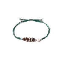 Polyester Cord Bracelet Set, with Wood & 304 Stainless Steel, multilayer & folk style & different styles for choice & for woman, Length:Approx 5.1-7.5 Inch, Sold By Set