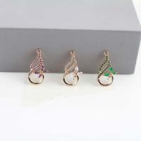 Crystal Pendants with Brass gold color plated DIY & hollow Approx 1.2mm Sold By PC