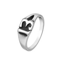Titanium Steel Finger Ring Vacuum Ion Plating vintage & fashion jewelry & Unisex 8mm Sold By PC