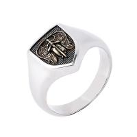 Titanium Čelik Finger Ring, Berba & modni nakit & različite veličine za izbor & za čovjeka & pocrniti, miješana boja, 14mm, Prodano By PC