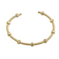 Brass Bracelet & Bangle gold color plated fashion jewelry & for woman golden nickel lead & cadmium free thickness 6mm Sold By PC