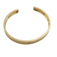 Brass Bracelet & Bangle, gold color plated, fashion jewelry & for woman, golden, nickel, lead & cadmium free, thickness 8mm, Sold By PC