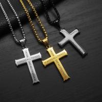 Stainless Steel Jewelry Necklace 304 Stainless Steel Cross fashion jewelry & Unisex Sold By PC