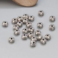 Spacer Beads Jóias, 925 prata esterlina, DIY, cor original, 4.50x3mm, vendido por PC