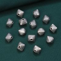 Spacer Beads Jóias, 925 prata esterlina, DIY, cor original, 7.50x8mm, vendido por PC