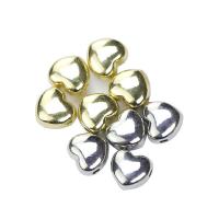 Zinklegierung Herz Perlen, plattiert, DIY, keine, 8x8mm, Bohrung:ca. 2mm, 100PCs/Menge, verkauft von Menge
