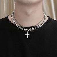 Titan stål halsband, mode smycken & Unisex, nickel, bly och kadmium gratis, Säljs av PC