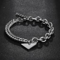 Titanium Steel Bracelet & Bangle, fashion jewelry & Unisex & different size for choice, nickel, lead & cadmium free, Sold By PC