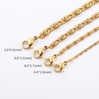 Stainless Steel Chain Necklace 304 Stainless Steel fashion jewelry & DIY nickel lead & cadmium free Sold By PC