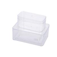 Polystyrene Storage Box Rectangle clear Sold By PC