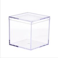 Polystyrene Storage Box, different size for choice, clear, Sold By PC