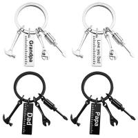 304 Stainless Steel Key Clasp Unisex & with letter pattern 30mm Sold By PC