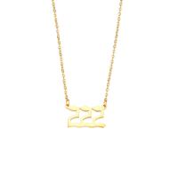 Edelstahl Schmuck Halskette, 304 Edelstahl, Modeschmuck & verschiedene Stile für Wahl & für Frau, goldfarben, Länge:ca. 40 cm, verkauft von PC