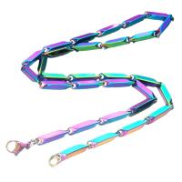 Titanstahl Halskette, plattiert, unisex & verschiedene Größen vorhanden, keine, frei von Nickel, Blei & Kadmium, verkauft von PC