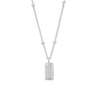 925 Sterling Silver Necklaces, plated, fashion jewelry & for woman, more colors for choice, nickel, lead & cadmium free, Length:Approx 17.71 Inch, Sold By PC