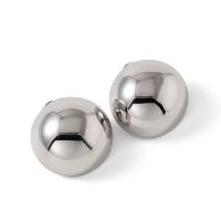 Stainless Steel Stud Earrings, 304 Stainless Steel, fashion jewelry & for woman, original color, 27mm, Sold By Pair