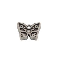 Tibetan Style Animal Pendants, Butterfly, fashion jewelry & Unisex, nickel, lead & cadmium free, 9x11mm, Hole:Approx 1mm, Sold By PC