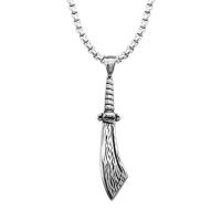 Stainless Steel Jewelry Necklace, 304 Stainless Steel, fashion jewelry & different styles for choice & for man, 68.08x12.05mm, Sold By PC
