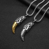 Stainless Steel Jewelry Necklace, 304 Stainless Steel, fashion jewelry & different styles for choice & for man, more colors for choice, 53.32x11.60mm, Sold By PC
