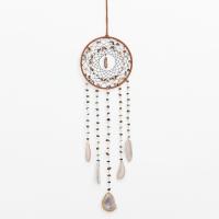 Fashion Dream Catcher Natural Gravel with leather cord & Agate & Iron handmade for home and office Sold By PC