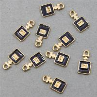 Tibetan Style Enamel Pendants, Perfume Bottle, gold color plated, DIY, more colors for choice, 16x8mm, Approx 100PCs/Bag, Sold By Bag