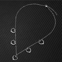 Edelstahl Schmuck Halskette, 304 Edelstahl, mit Verlängerungskettchen von 5cm, Modeschmuck & für Frau, keine, frei von Nickel, Blei & Kadmium, Länge:ca. 45 cm, verkauft von PC
