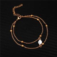 Stainless Steel Jewelry Bracelet, 304 Stainless Steel, with Freshwater Pearl, with 5cm extender chain, Double Layer & fashion jewelry & for woman, more colors for choice, nickel, lead & cadmium free, Length:Approx 15 cm, Approx 18 cm, Sold By PC