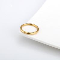 Titanium Steel Finger Ring, plated, Unisex & different size for choice, gold, Sold By PC