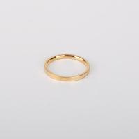 Titanium Steel Finger Ring plated Unisex gold Sold By PC