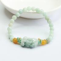 Gemstone Bracelets, Jade, with Jadeite, fashion jewelry & for woman, Length Approx 17 cm, Sold By PC