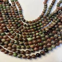 Prirodni Garnet perle, Granat, Krug, uglađen, možete DIY & različite veličine za izbor, Prodano Per Približno 38 cm Strand