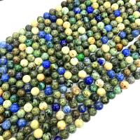 Perles bijoux en pierres gemmes, Chrysocolle (Pierre naturelle Phoenix), Rond, poli, DIY, 8mm, Vendu par Environ 38 cm brin