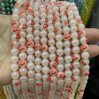 Porcelæn smykker perler, Runde, poleret, du kan DIY, flere farver til valg, 8mm, 46pc'er/Strand, Solgt Per Ca. 38 cm Strand